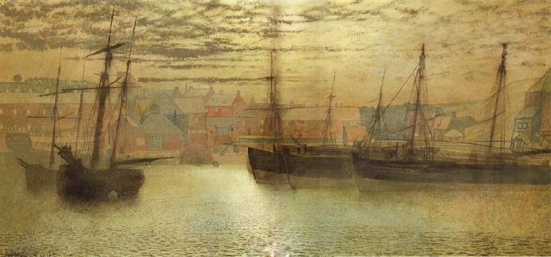 Atkinson Grimshaw Whitby Harbour Germany oil painting art